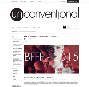 The Unconventional article on the winners of the 2015 Berlin Fashion Film Festival